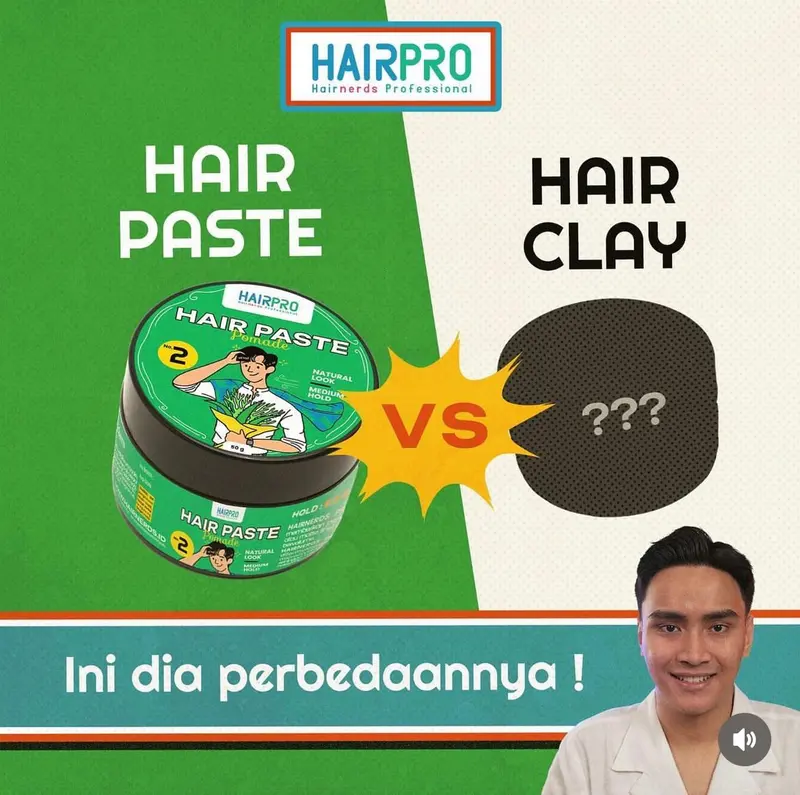 Hairnerds Paste Professional Hair Nerds Styling Rambut Pomade Wax Clay 1