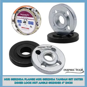Baut Mata Gerinda Tangan Flange Set Inner Outer Kunci Universal
