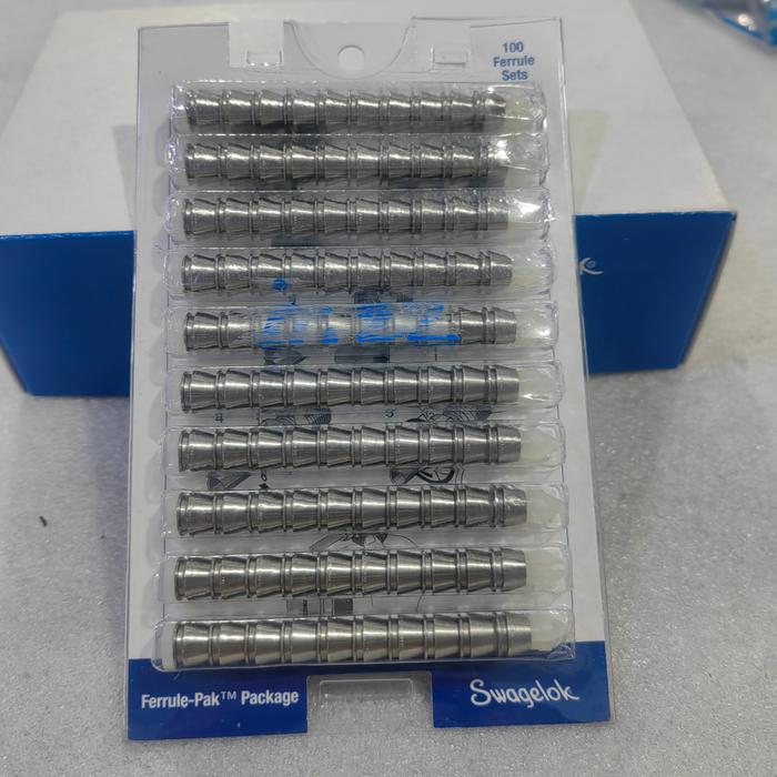 Ideal Spectroscopy | Swagelok Tube Fitting, 1/4 In Nut And Ferrule Set Stainless Steel Gaugeable 5 Sets Pn: Ss 400 Nfset