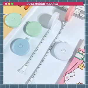 Meteran Gulung Mini 150cm Meteran Putar Pengukur Lingkar Badan DMJ