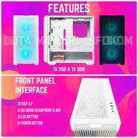 Gambar Cube Gaming LAUREN - Tempered Glass ATX Gaming Case - Black Edition  dari Duta Mandiri Infokom Kota Administrasi Jakarta Pusat 3 Tokopedia