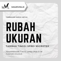 Gambar Custom Tambah tinggi Sprei Microtex Marvelo 5 cm dari Marvelo Bedding Kab. Sleman 1 Tokopedia
