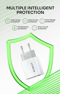 Gambar ROBOT Adaptor Charger Dual USB-A USB-C RT-K8 Plus Quick Charging 12W dari DEFCON Official Kota Administrasi Jakarta Utara 5 Tokopedia