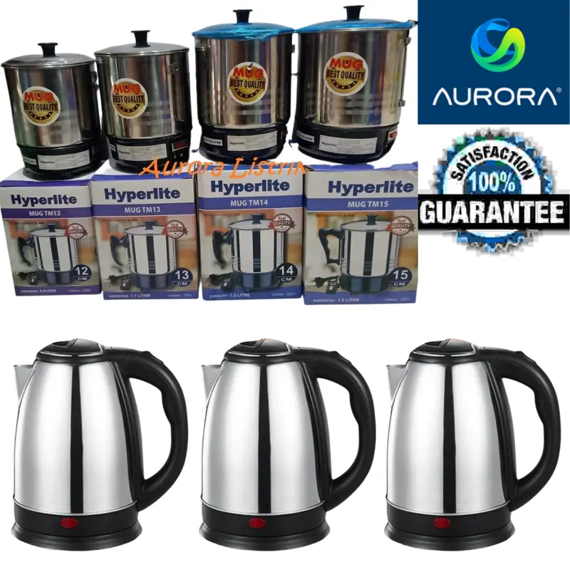 Water Boiler Pemanas Air Teko Mug Ceret Kettle Listrik Elektrik Hyper 0