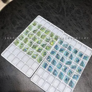 Crystal k9 meteorite 14*11mm 2pcs