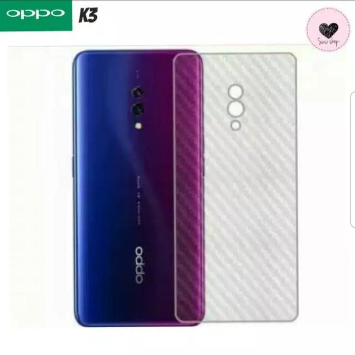 Gambar Oppo K3 Anti Gores Belakang Skin Carbon Karbon Garskin dari EXCELLENT ACCECORIES Kota Administrasi Jakarta Pusat Tokopedia