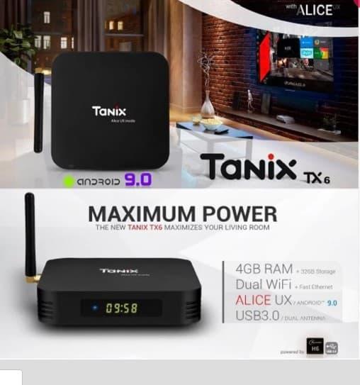 Gambar Tanix TX6 Android TV Box RAM 4 GBROM 32GB 2.4GHz 5.8GHz WiFi Bluetooth dari ARKOVIS Kota Surabaya Tokopedia