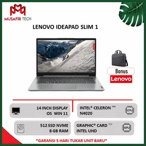 Lenovo Ideapad Slim 1 14 Intel Celeron N4020 8GB 512ssd Win11 14Inch