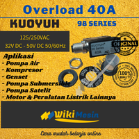 Gambar Overload 40A Kuoyuh 98 series Circuit Breaker Push Button dari Overload Wikimesin Kab. Tangerang 1 Tokopedia
