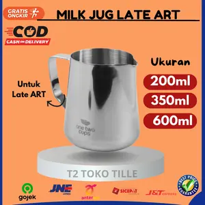 One Two Cup Gelas Pitcher Milk Jug Kopi Espresso Latte Art Coffee