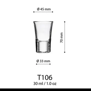 Gelas Sloki Mini shot espresso Lilin 1 oz 1oz T106 T 106