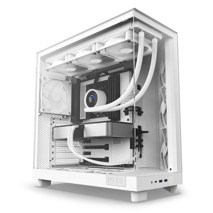 Gambar CASING NZXT H6 FLOW - Compact Dual Chamber Mid Tower Airflow - WHITE dari Toko Expert Komputer Kota Administrasi Jakarta Pusat Tokopedia