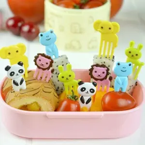10Pcs Garpu Anak Karakter Food Picks Anak Tusukan Buah Makanan Anak
