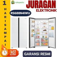Gambar Hisense Kulkas Side by Side 564 Liter RS688N4IWU / RS688 Inverter dari JURAGAN ELEKTRONIK JAKARTA Kota Administrasi Jakarta Barat 1 Tokopedia