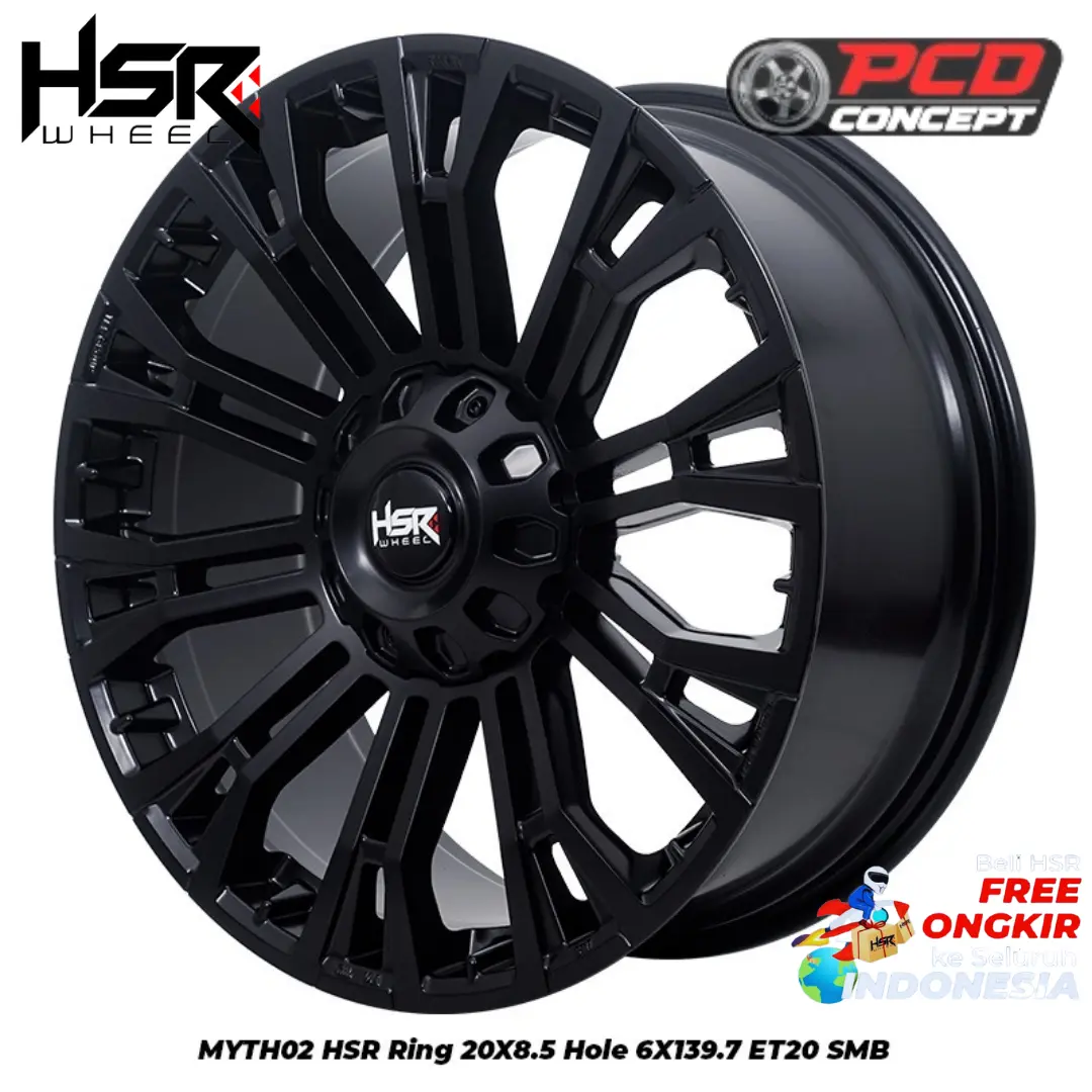 Velg mobil r20 ring 20 pcd 6x139,7 lebar 9 rata bodi untuk Hummer H3