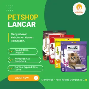 Pasir Kucing Markotops 25lt Pasir Markotop 25 Liter