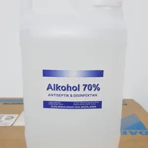 ALKOHOL 70% murni, hand sanitizer, disinfektan, 5 liter minimum