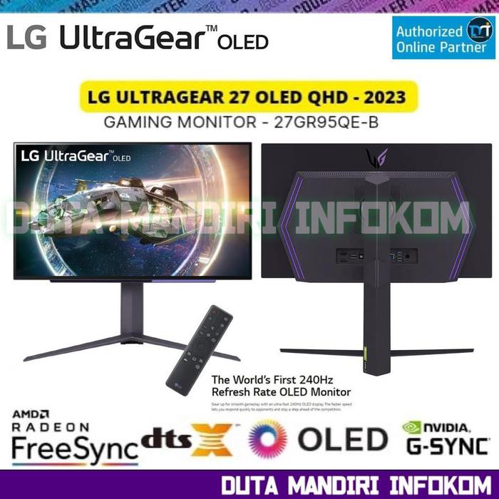 Promo LG 27GR95QE B UltraGear OLED 27" Inch - QHD 240Hz 0.03ms HDR10 G ...
