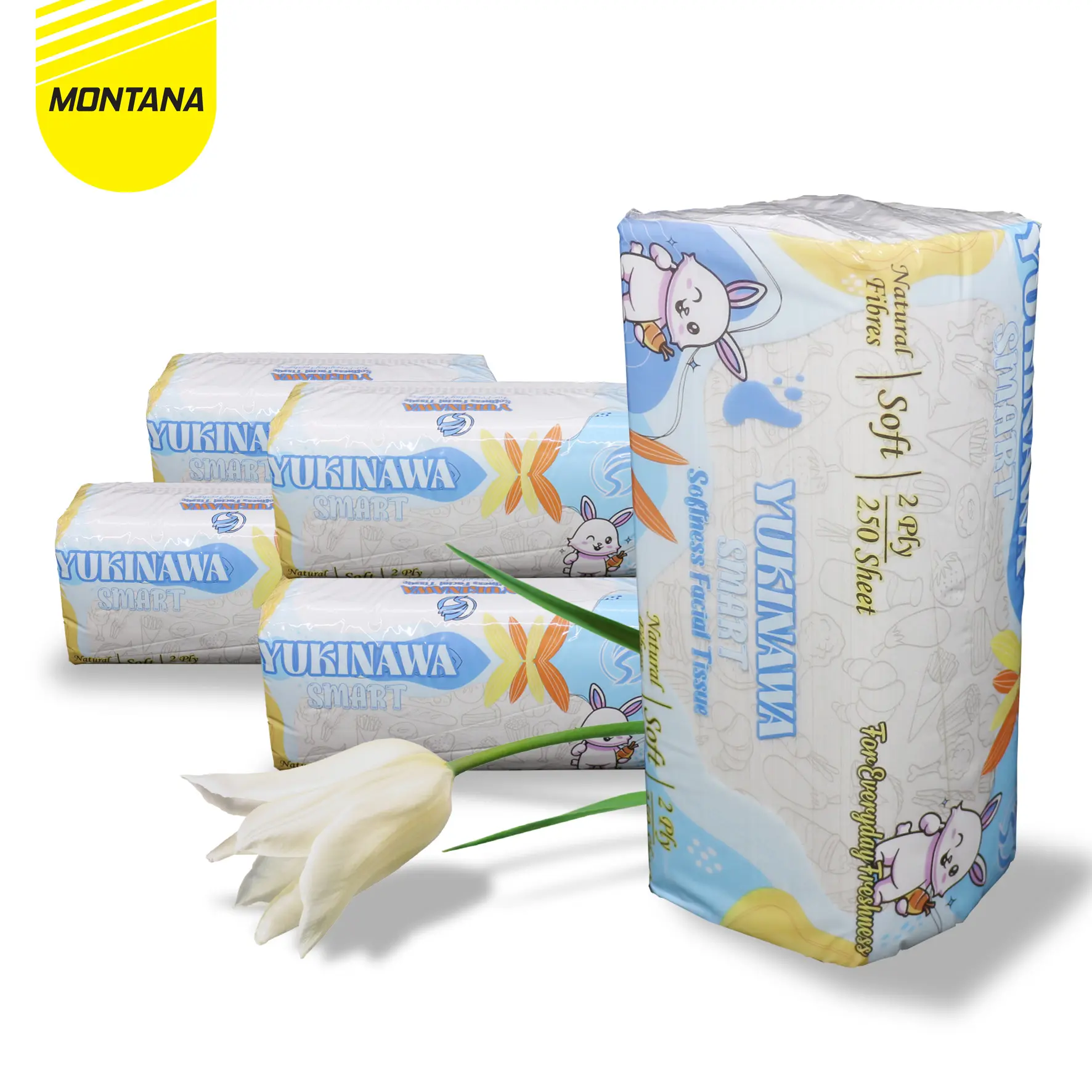 MONTANA Yukinawa Softness Facial Tissue 250 Sheet 2 Ply Tisu Wajah Halus dan Lembut