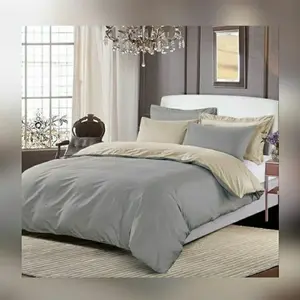 bedcover tanpa sprei double n single katun jepang polos