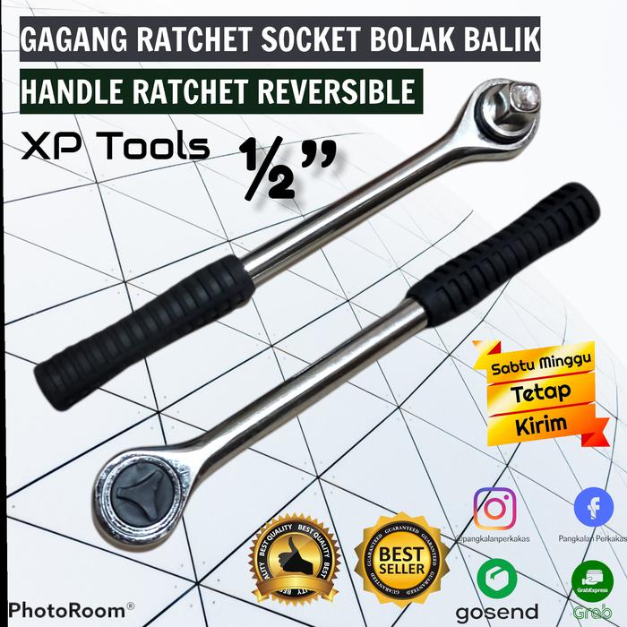 Gambar GAGANG RACHET 1/2 PANJANG 10 INCH dari PangkalanPerkakas Kota Administrasi Jakarta Barat Tokopedia