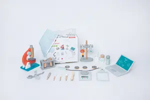 UMU Science Lab Kit Wooden Toy mainan edukasi kayu playpretend dokter
