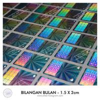 Gambar stiker segel hologram bilangan bulan per lembar dari nusa hologram Kota Cimahi 1 Tokopedia
