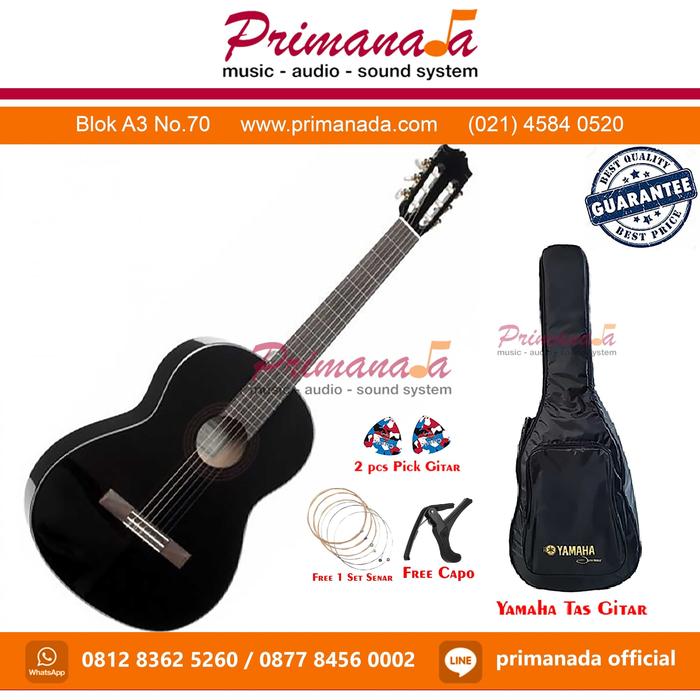 Gambar Gitar Klasik Yamaha C40 Original Black Classic Guitar C-40 Hitam dari Primanada Kota Administrasi Jakarta Utara Tokopedia