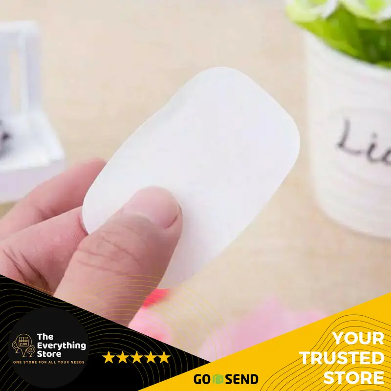 Isoap (100pcs / 100 Lembar) | Portable Sabun Travel Kertas Cuci Tangan 3