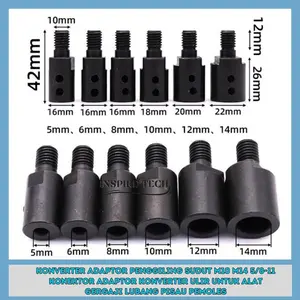 Adaptor Ke Gerinda Sambungan As Dinamo M10 Konektor Buat Mesin Pompa