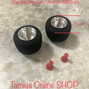 Aluminium Wheel Tamiya Set, Ban Aluminium