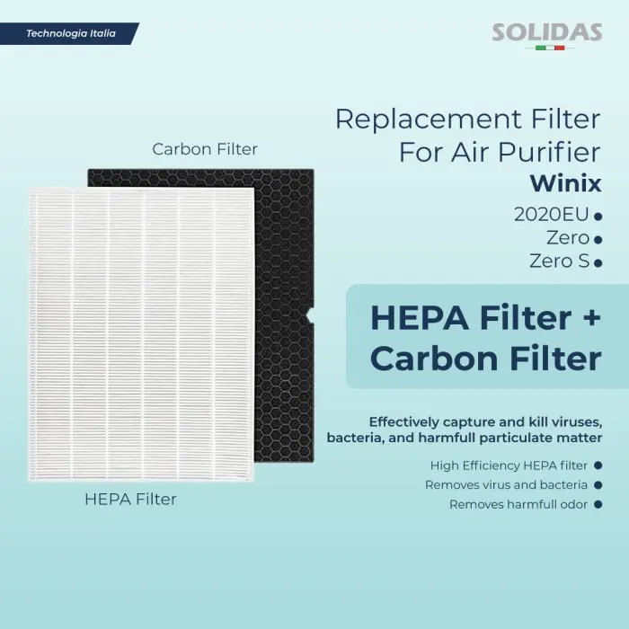 Replacement Filter Air Purifier Winix ZERO, Zero S / HEPA+Carbon