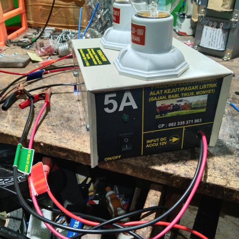 kejut setrum babi pagar listrik 5 amper 2 fungsi pakai timer otomatis ...