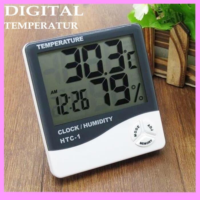 Gambar Digital thermometer hygrometer with clock dari Nican99 Kota Administrasi Jakarta Pusat Tokopedia