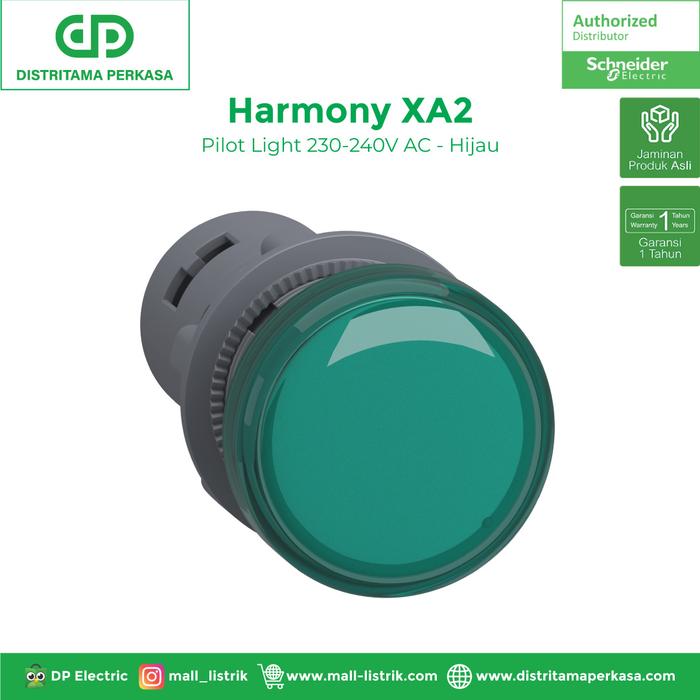 Gambar Schneider Pilot Light XA2 230-240V AC Hijau - XA2EVM3LC dari DP Electric Kota Tangerang Tokopedia