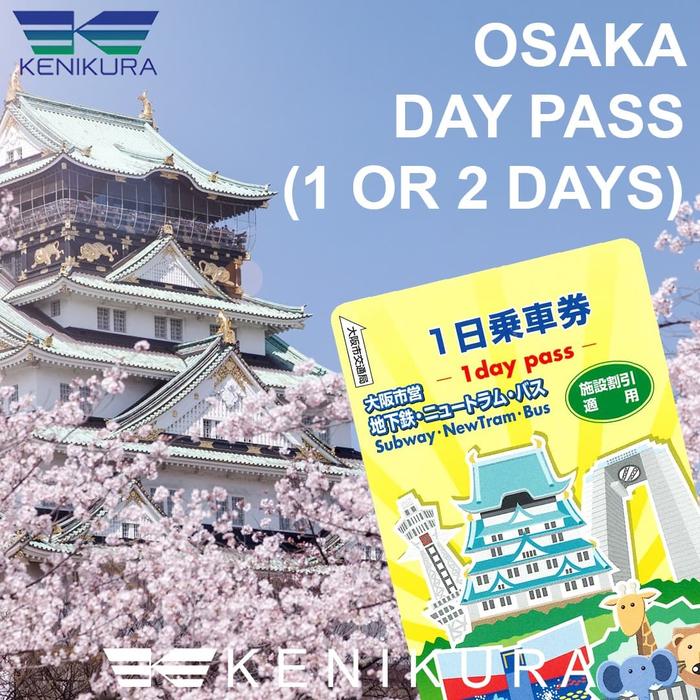 Gambar Osaka Metro Pass 2 Day Japan jepang tiket ticket voucher bus metro train Kenikura dari Kenikura Tour Kota Tangerang Selatan Tokopedia