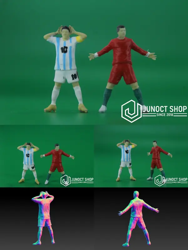 Maket Ronaldo CR7 Messi 1:64 Goal Celebration Figure Polos Miniature 4