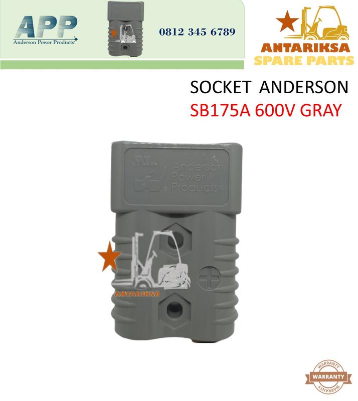 Socket Anderson SB175A 600V Gray for Forklift Electric - Shop | Tokopedia