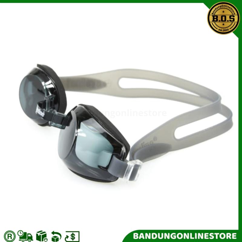 Kaca Mata Renang Eyeline Xcel Lensa Anti Fog dan UV Google Swim Abu 0