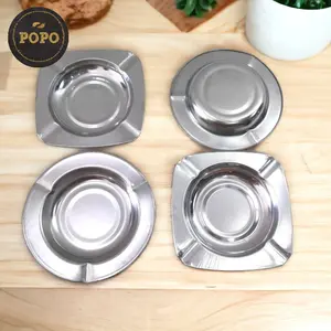 Asbak Stainless Steel Besi Segi Empat Kotak