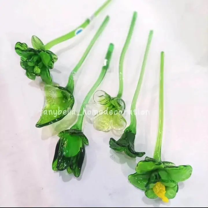 Bunga Kristal Mewah Ukuran 35cm - Pilihan Random Pertangkai 2