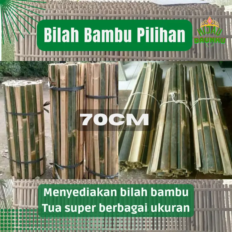 Bilah Bambu Pring Serbaguna Untuk Kerajinan Pagar Kandang 0