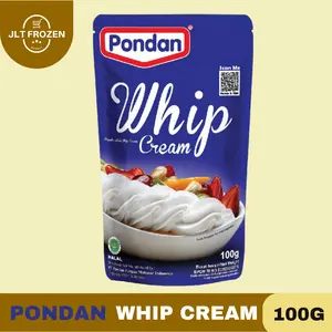 Pondan Whip Cream Bubuk / Premix Bubuk Instan Krim Kue 100g/150g