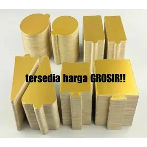 100pcs alas tatakan kue gold alas donut cake alas slice cake tiramisu
