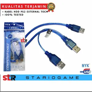 Kabel HDD hardisk ps2 Kabel hardisk HDD eksternal PS2 PS3 Kabel usb to usb cabanng 2