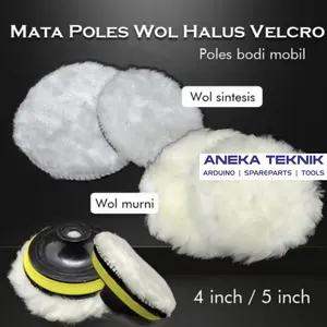 Mata Pad Wol Halus Poles Gerinda Velcro Polishing Mobil