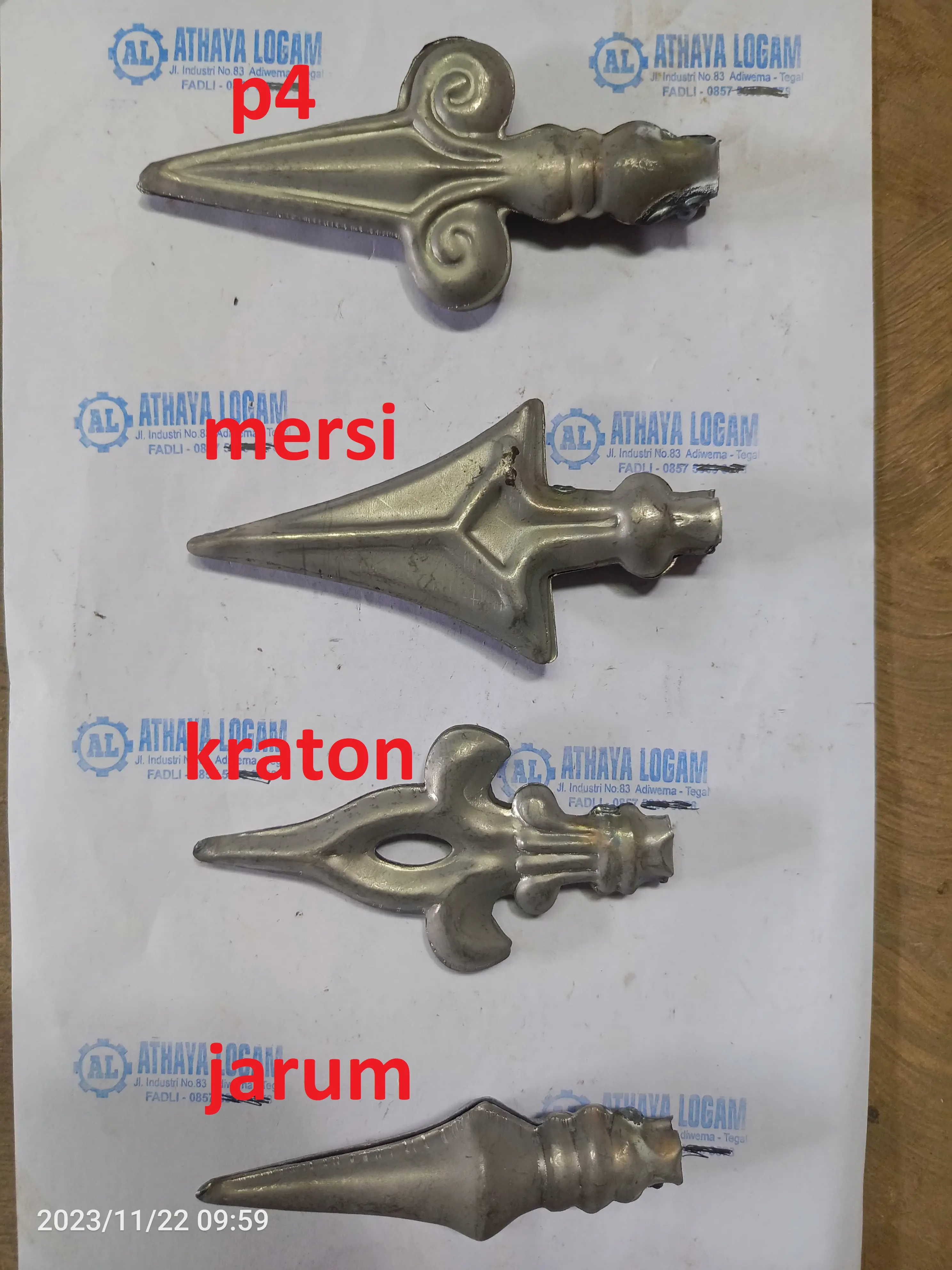 tombak besi aksesoris ornamen pagar besi