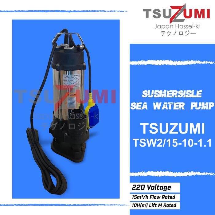 Gambar Pompa celup Submersible pump sea water 2 inch 1 phase Tsuzumi TSW2 dari Tsuzumi Japan Kota Tangerang Tokopedia