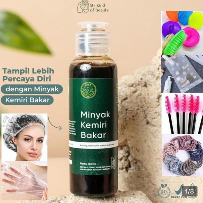 Gambar Minyak Kemiri Bakar+original+rambut rontok+penumbuh rambut+ketombe dari kabhiyakemiribali Kota Denpasar Tokopedia