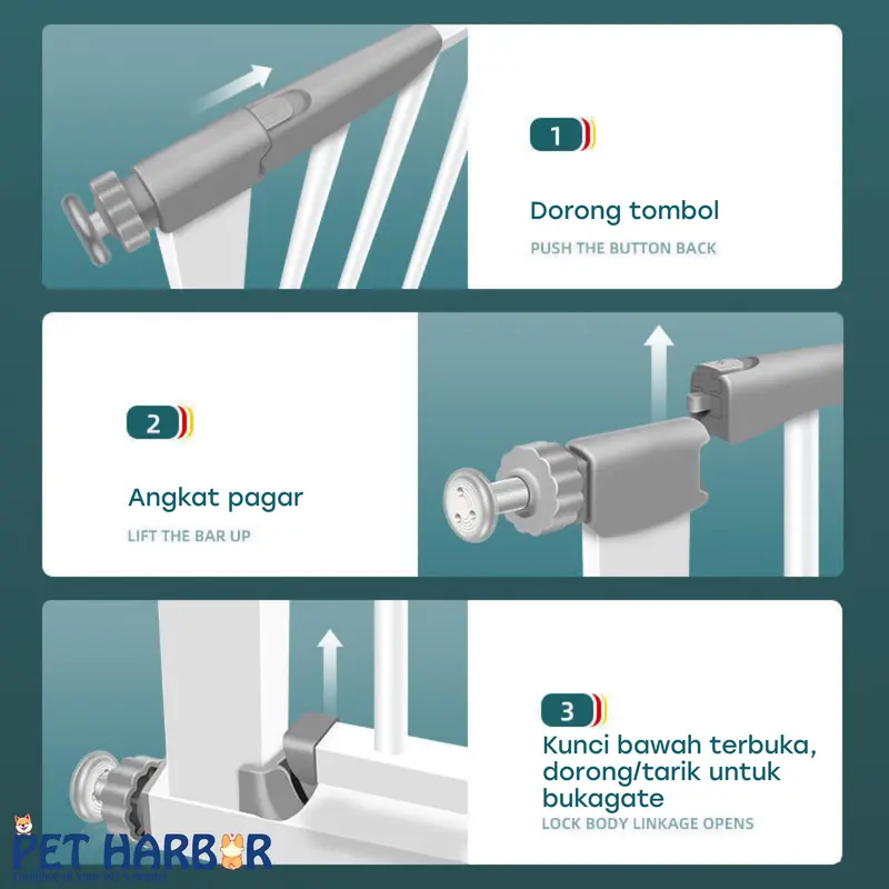 Pet Gate / Pagar Pintu Anjing / Pagar Pintu Pembatas Anjing / Dog Gate 2